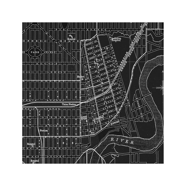 MAP of EDMONTON, Circa 1900s - Foundry