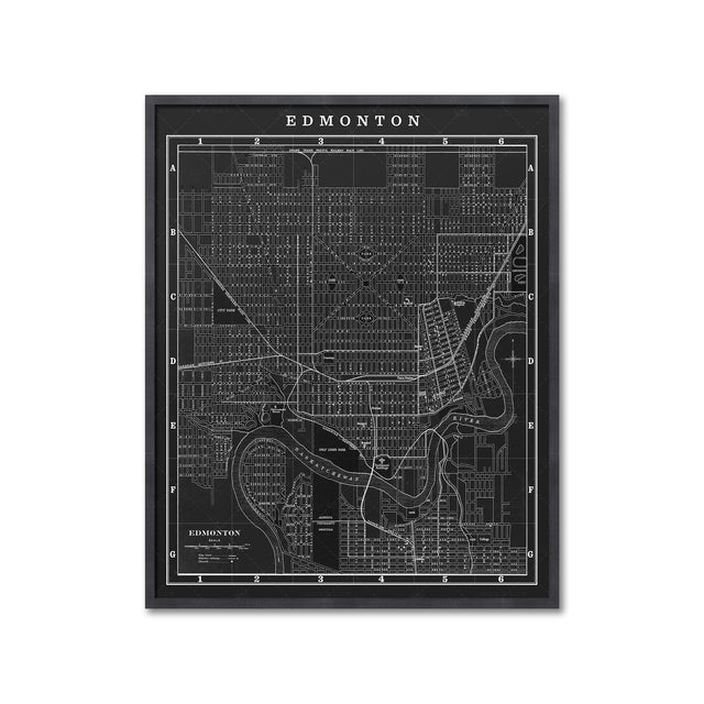 MAP of EDMONTON, Circa 1900s - Foundry