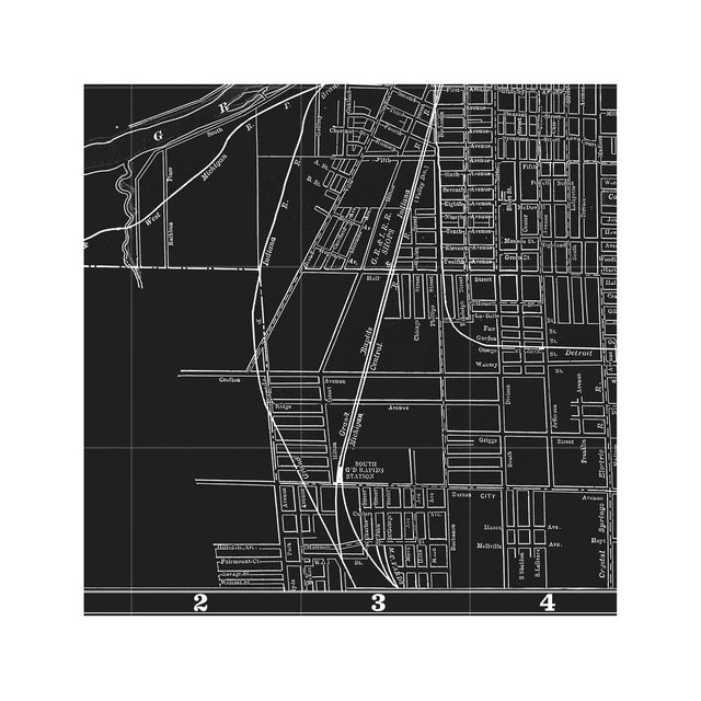 MAP of GRAND RAPIDS, Circa 1900S - Foundry