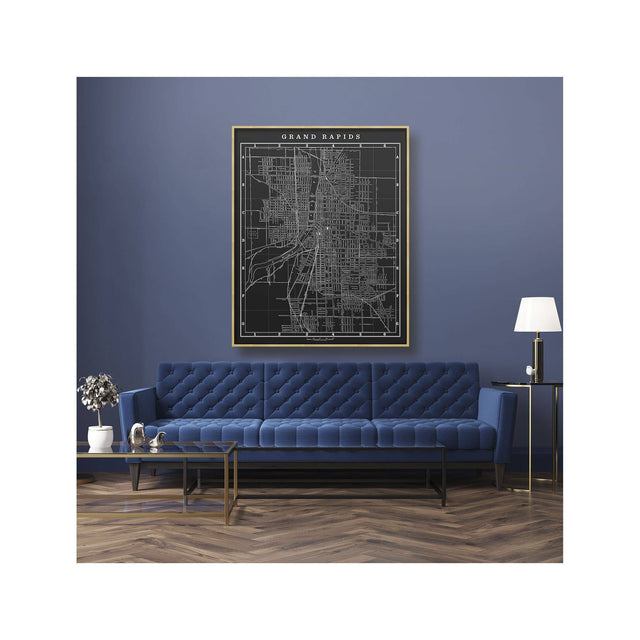 MAP of GRAND RAPIDS, Circa 1900S - Foundry