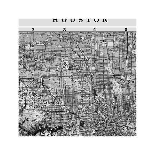 MAP of HOUSTON, Circa 1900s - Foundry