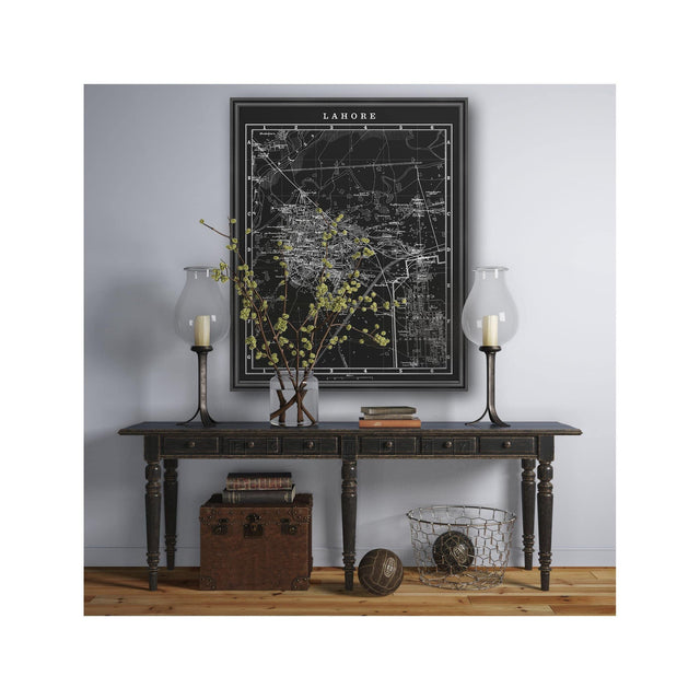 MAP of LAHORE, Circa 1900s - Foundry