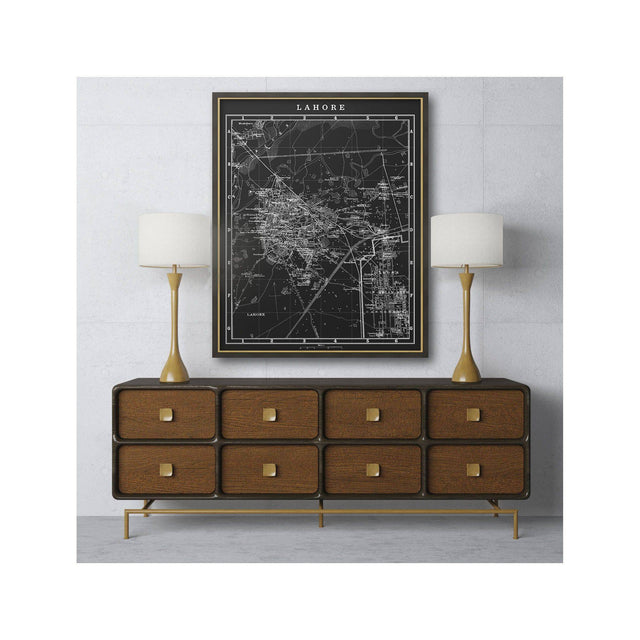 MAP of LAHORE, Circa 1900s - Foundry