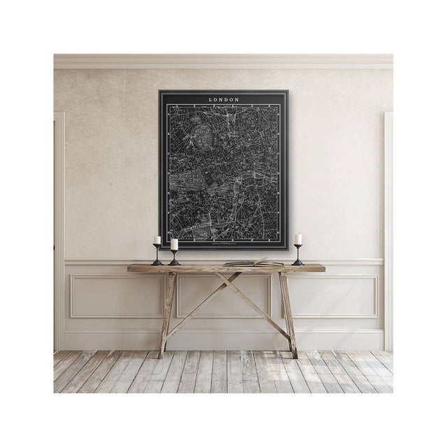 MAP of LONDON, Circa 1900s - Foundry