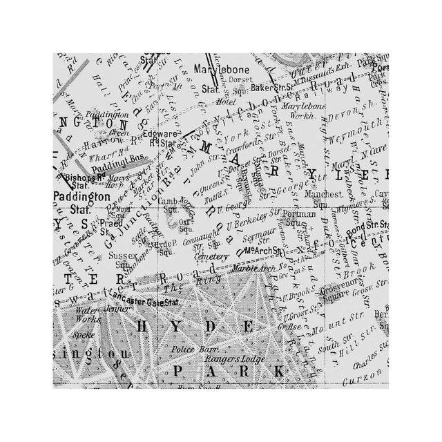 MAP of LONDON, Circa 1900s - Foundry