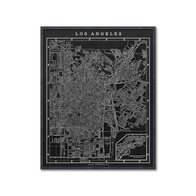 MAP of LOS ANGELES, Circa 1900s - Foundry