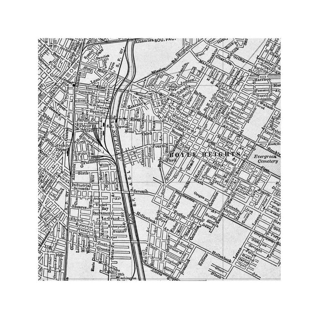 MAP of LOS ANGELES, Circa 1900s - Foundry