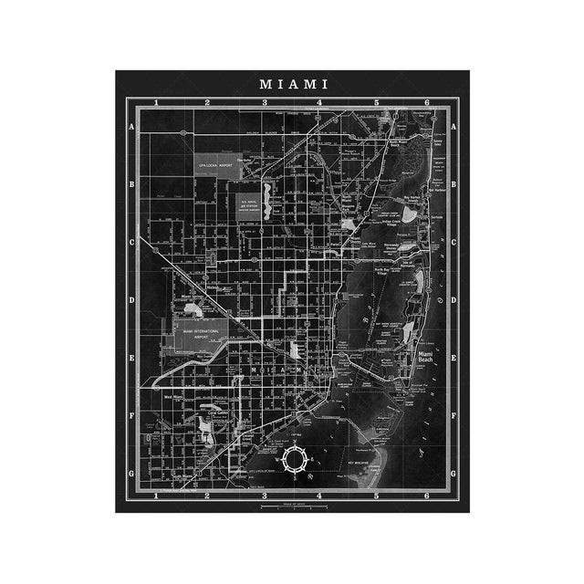 MAP of MIAMI, Circa 1900s - Foundry