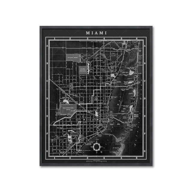 MAP of MIAMI, Circa 1900s - Foundry