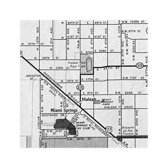 MAP of MIAMI, Circa 1900s - Foundry