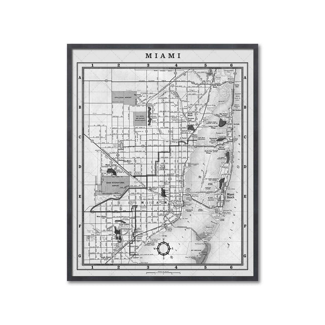 MAP of MIAMI, Circa 1900s - Foundry