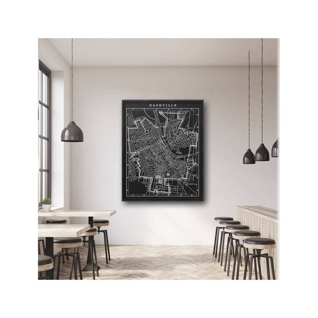 MAP of NASHVILLE, Circa 1900s - Foundry