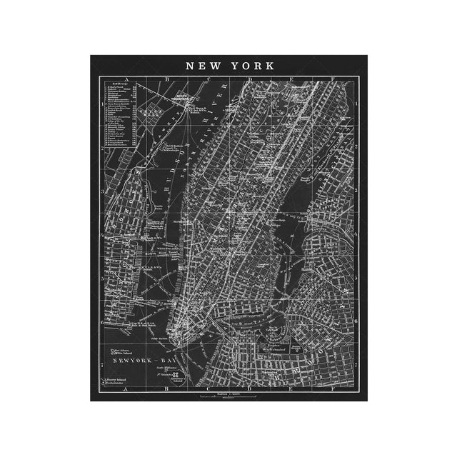 MAP of NEW YORK CITY, Circa 1900s - Foundry