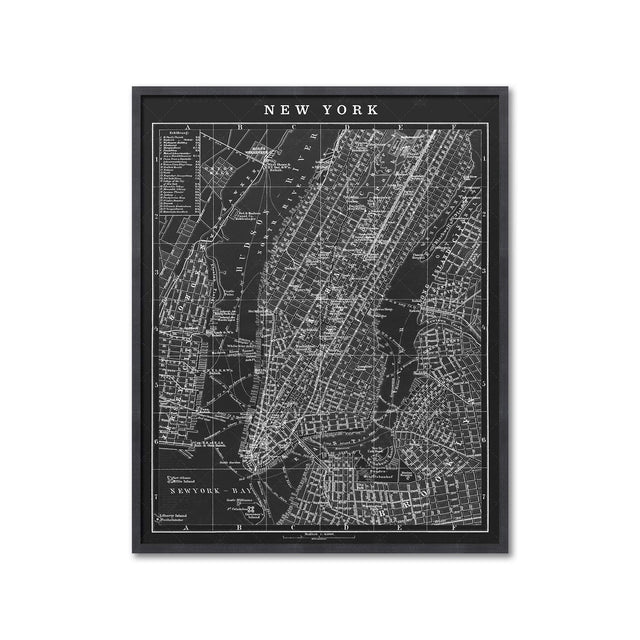 MAP of NEW YORK CITY, Circa 1900s - Foundry