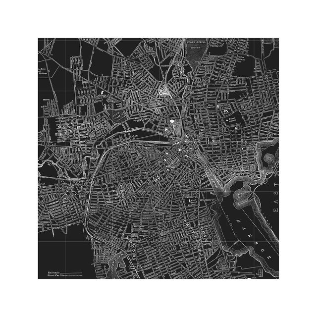 MAP of PROVIDENCE, Circa 1900s - Foundry