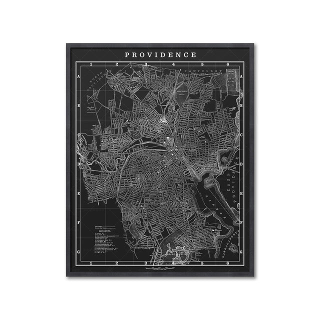 MAP of PROVIDENCE, Circa 1900s - Foundry