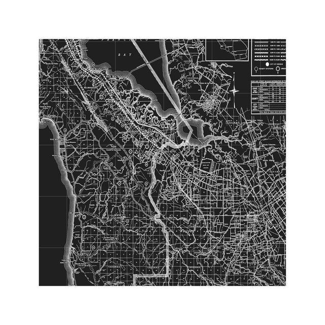 MAP of SILICON VALLEY, Circa 1900s - Foundry