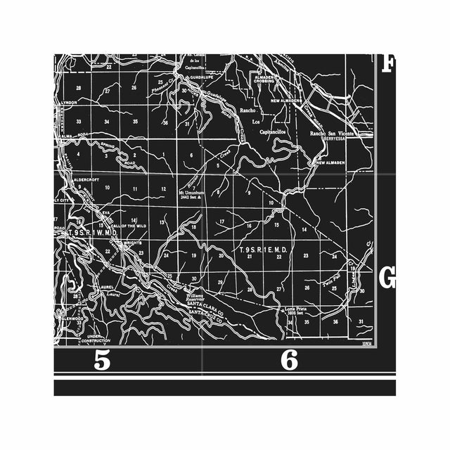 MAP of SILICON VALLEY, Circa 1900s - Foundry