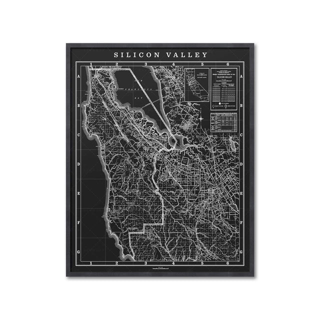 MAP of SILICON VALLEY, Circa 1900s - Foundry