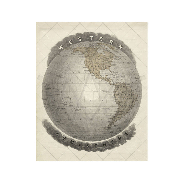 MAP of the WESTERN HEMISPHERE - Foundry