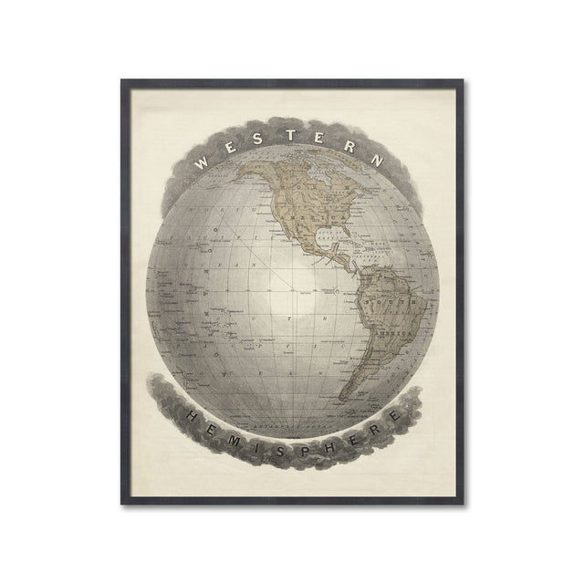 MAP of the WESTERN HEMISPHERE - Foundry