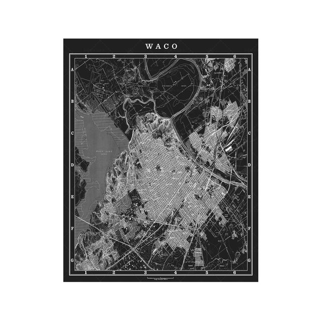 MAP of WACO, Circa 1900s - Foundry