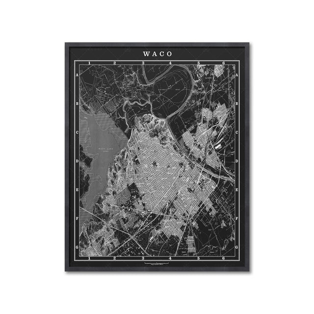 MAP of WACO, Circa 1900s - Foundry
