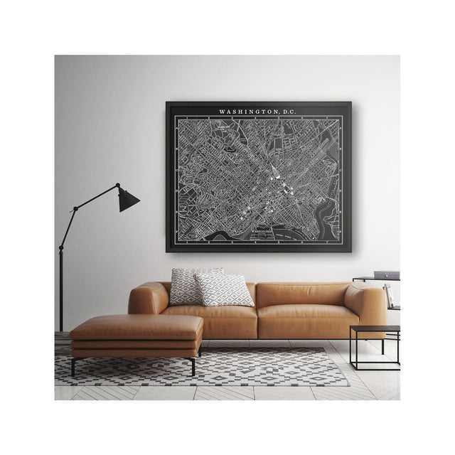 MAP of WASHINGTON DC, Circa 1900s - Foundry