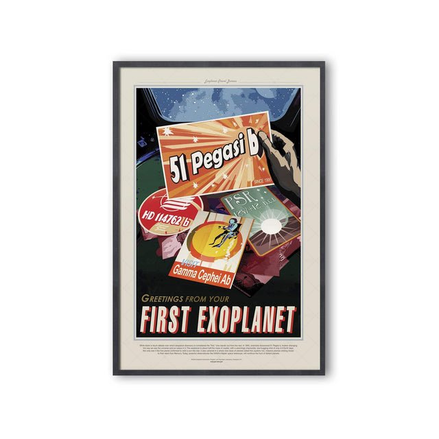 NASA Exoplanet Art - 51 PEGASI B Travel Poster - Foundry