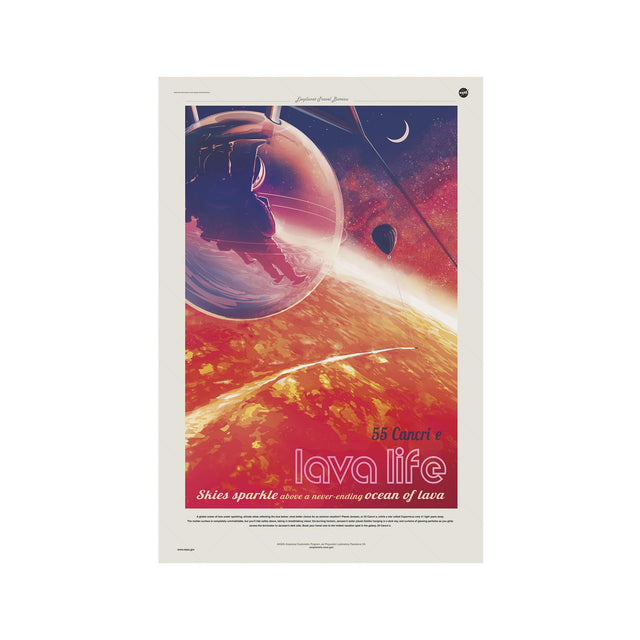 NASA Exoplanet Art - 55 CANCRI E Lava Life - Foundry