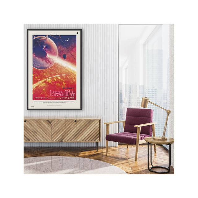 NASA Exoplanet Art - 55 CANCRI E Lava Life - Foundry
