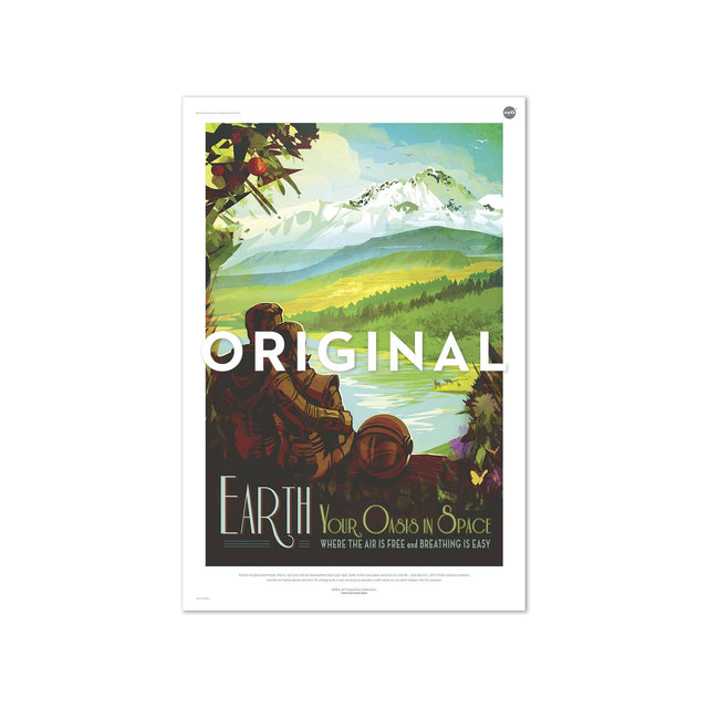 NASA Exoplanet Art - EARTH Travel Poster - Foundry