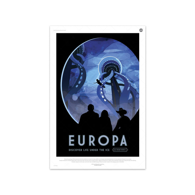 NASA Exoplanet Art - EUROPA Travel Poster - Foundry
