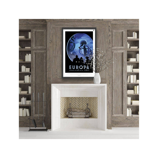NASA Exoplanet Art - EUROPA Travel Poster - Foundry