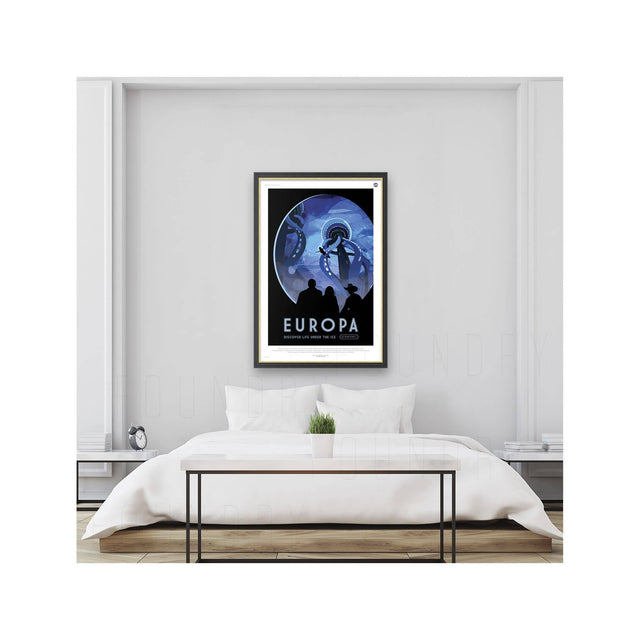 NASA Exoplanet Art - EUROPA Travel Poster - Foundry