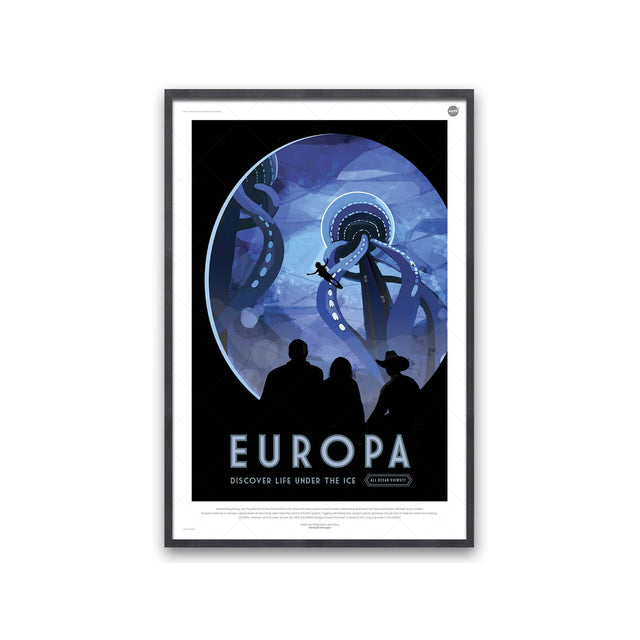 NASA Exoplanet Art - EUROPA Travel Poster - Foundry