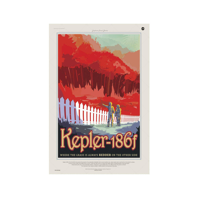 NASA Exoplanet Art - KEPLER 186f - Foundry