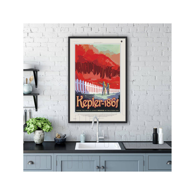 NASA Exoplanet Art - KEPLER 186f - Foundry