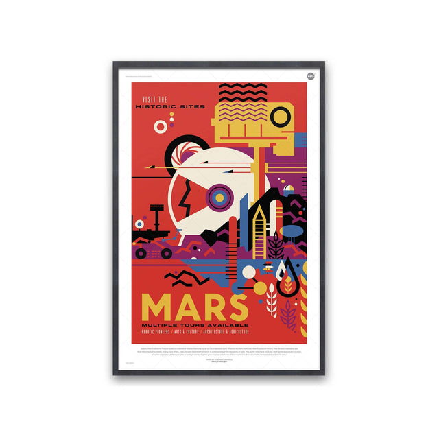 NASA Exoplanet Art - MARS Travel Poster - Foundry