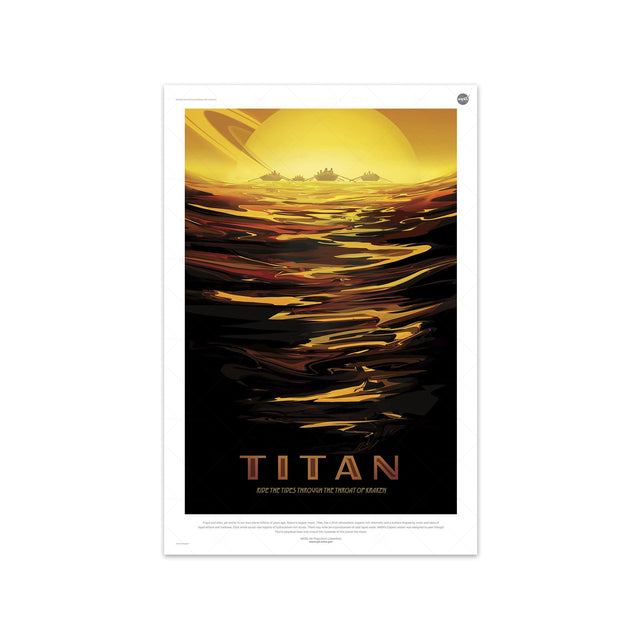 NASA Exoplanet Art - TITAN Travel Poster - Foundry
