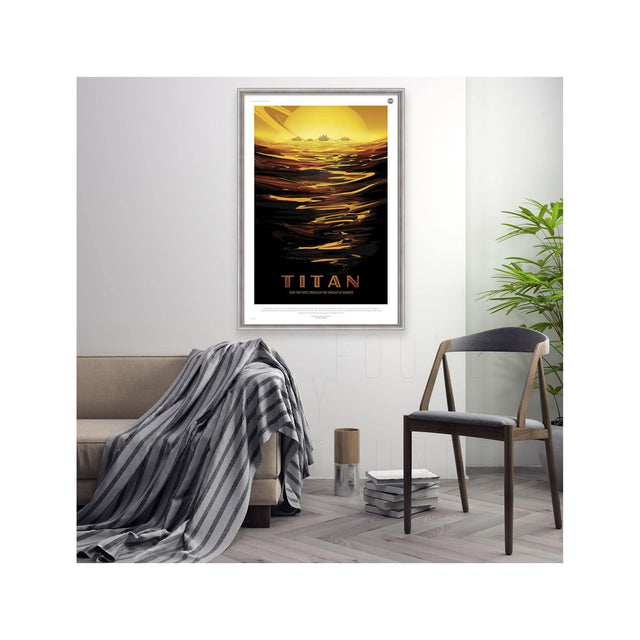 NASA Exoplanet Art - TITAN Travel Poster - Foundry