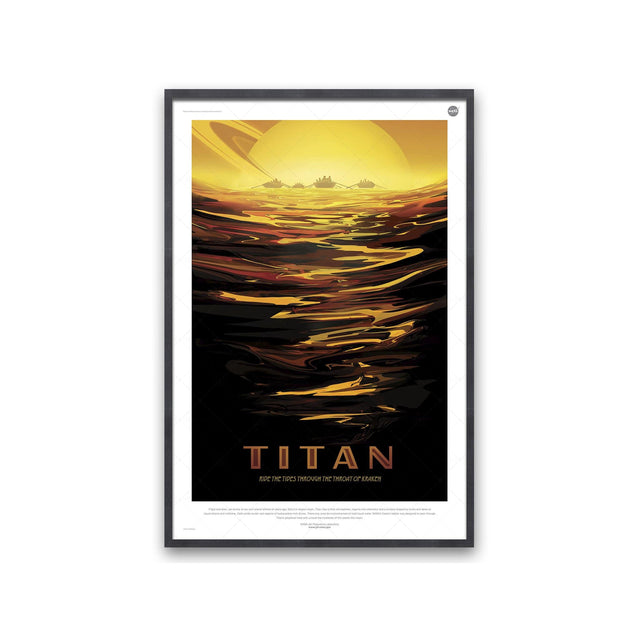 NASA Exoplanet Art - TITAN Travel Poster - Foundry
