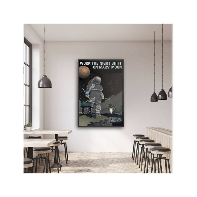 NASA Recruitment Poster - NIGHT SHIFT ON MARS - Foundry