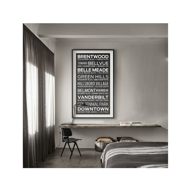 NASHVILLE TENNESSEE Bus Scroll - BRENTWOOD - Foundry