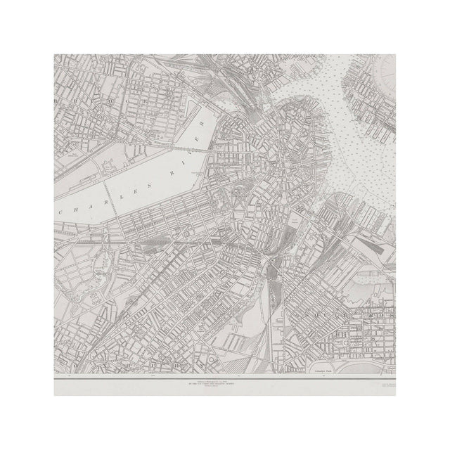 Nautical Survey Map - BOSTON INNER HARBOR - Foundry