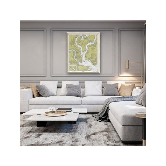 Nautical Survey Map - CHARLESTON HARBOR - Foundry
