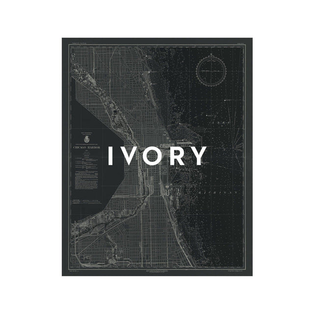 Nautical Survey Map - CHICAGO HARBOR - Foundry