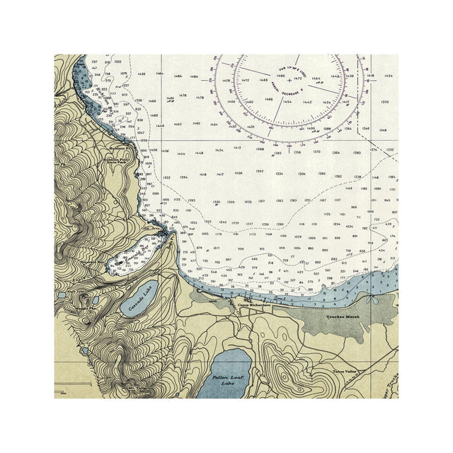 Nautical Survey Map - LAKE TAHOE - Foundry