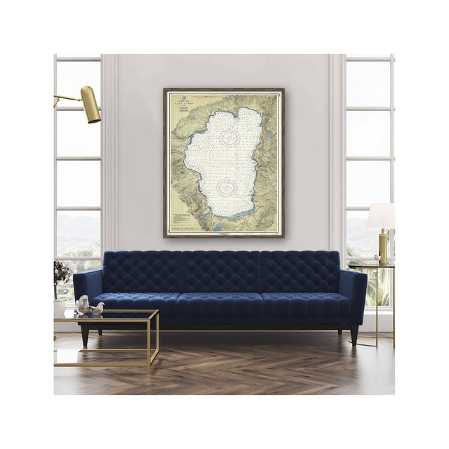 Nautical Survey Map - LAKE TAHOE - Foundry