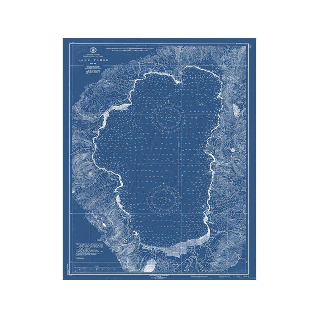 Nautical Survey Map - LAKE TAHOE - Foundry